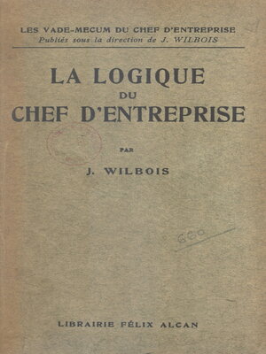 cover image of La logique du chef d'entreprise